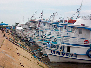 boats on Tapajos River